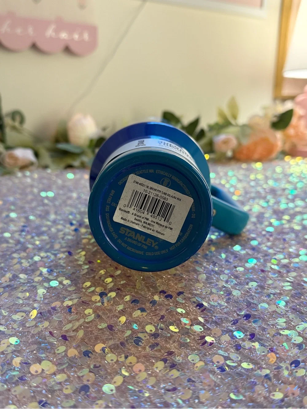 NWT Stanley 40oz Quencher ProTour Flip Straw Tumbler in Glacier Blue